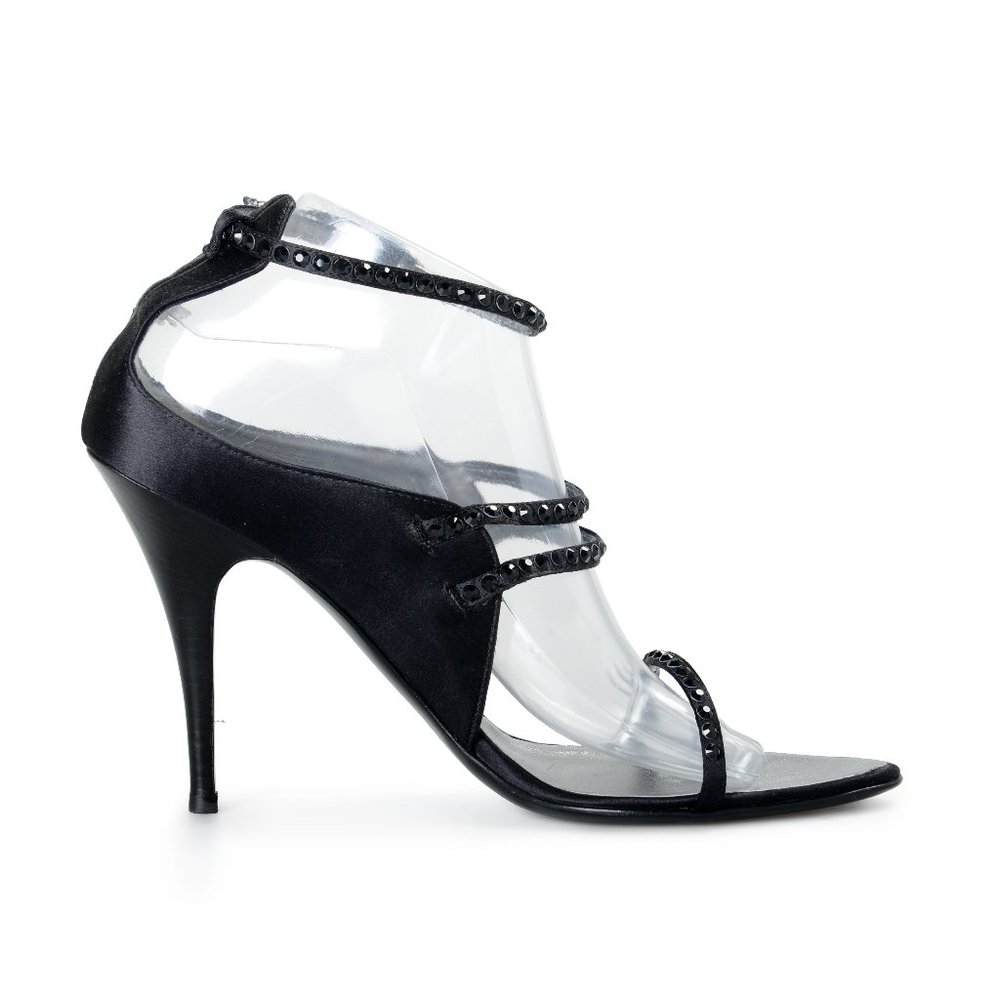Gianfranco Ferre  Satin Leather Sandals - Picture 5 of 9